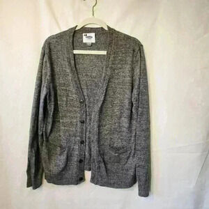 Old Navy mens cardigan sweater size M button up color gray